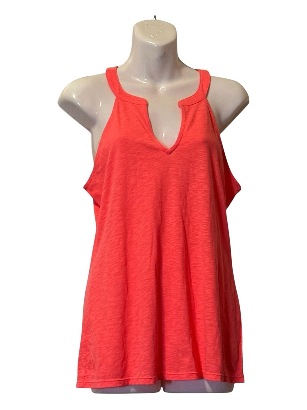 Lilly Pulitzer Coral Cutout Neck Tank Top Womens Size Medium Sleeveless